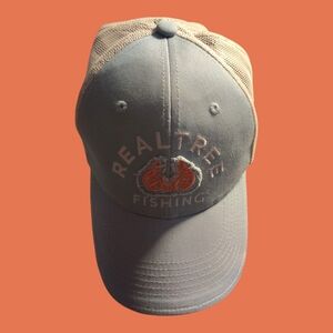 Realtree Gray and Tan Mesh Fishing Hat